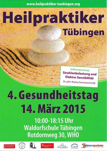 2015 | Vierter Tübinger Gesundheitstag | Plakat